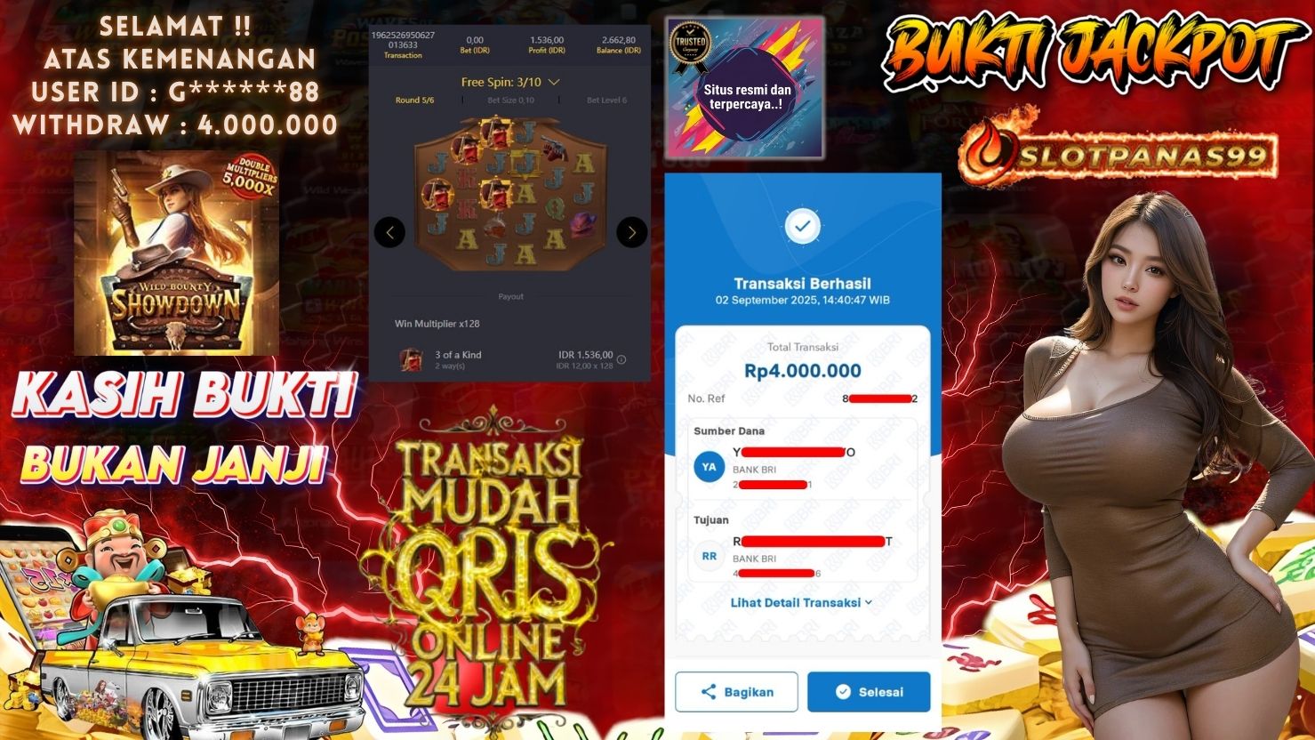 SLOTPANAS99 JACKPOT SLOT WILD BOUNTY SHOWDOWN